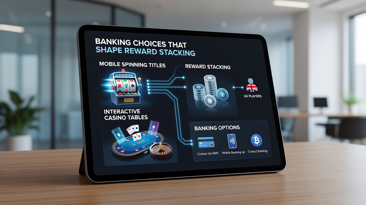 Mobile slot interface showing banking options and reward indicators