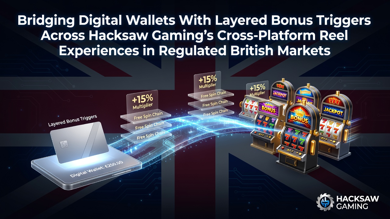 Digital wallet integration diagram showing layered bonus triggers across Hacksaw Gaming slot platforms