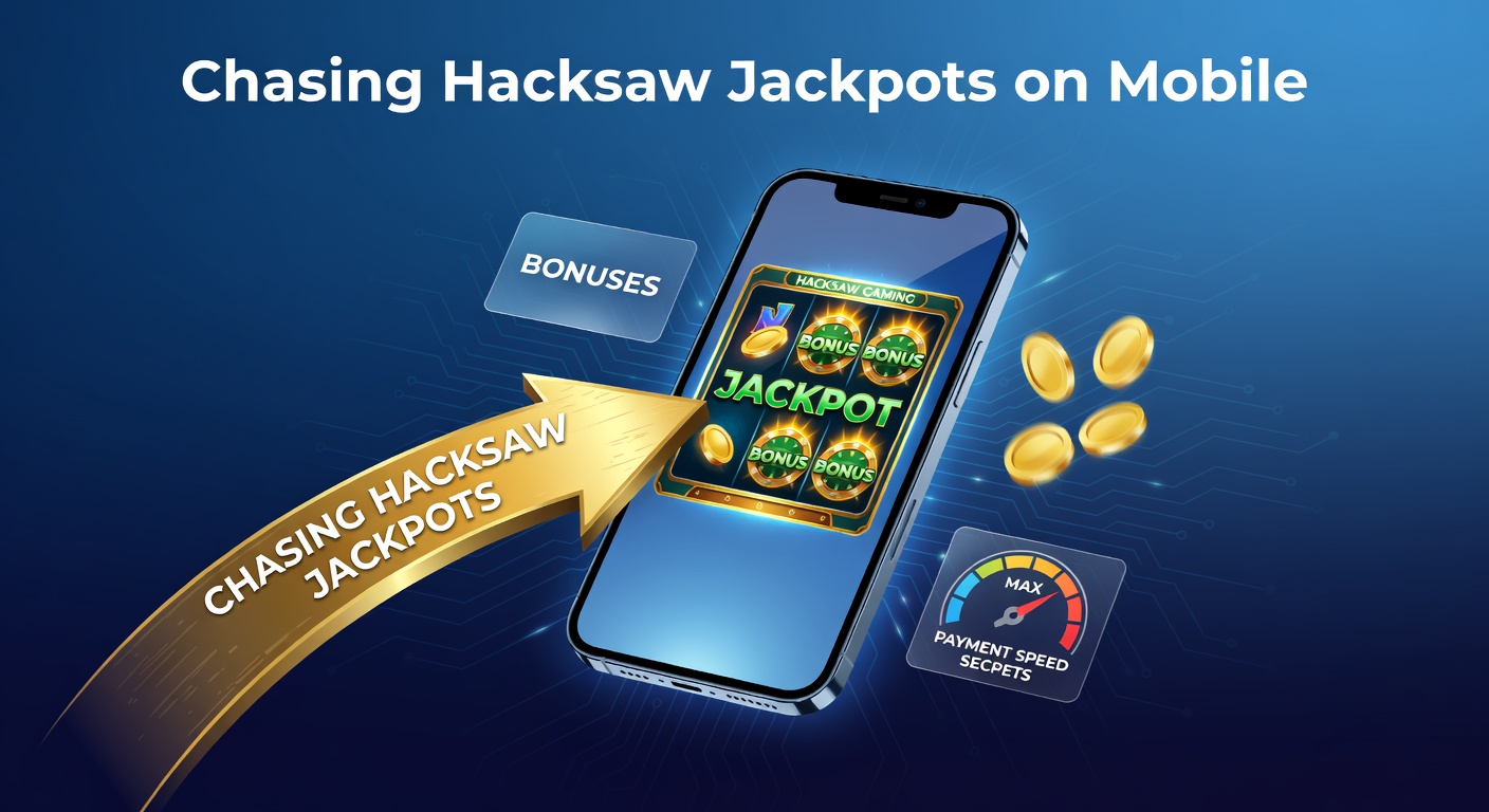 Vibrant mobile screen displaying a Hacksaw Gaming slot jackpot explosion with cascading bonuses and spinning reels