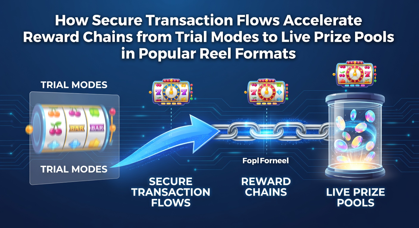 Secure transaction flows connecting demo slot modes to live prize pools in modern reel formats