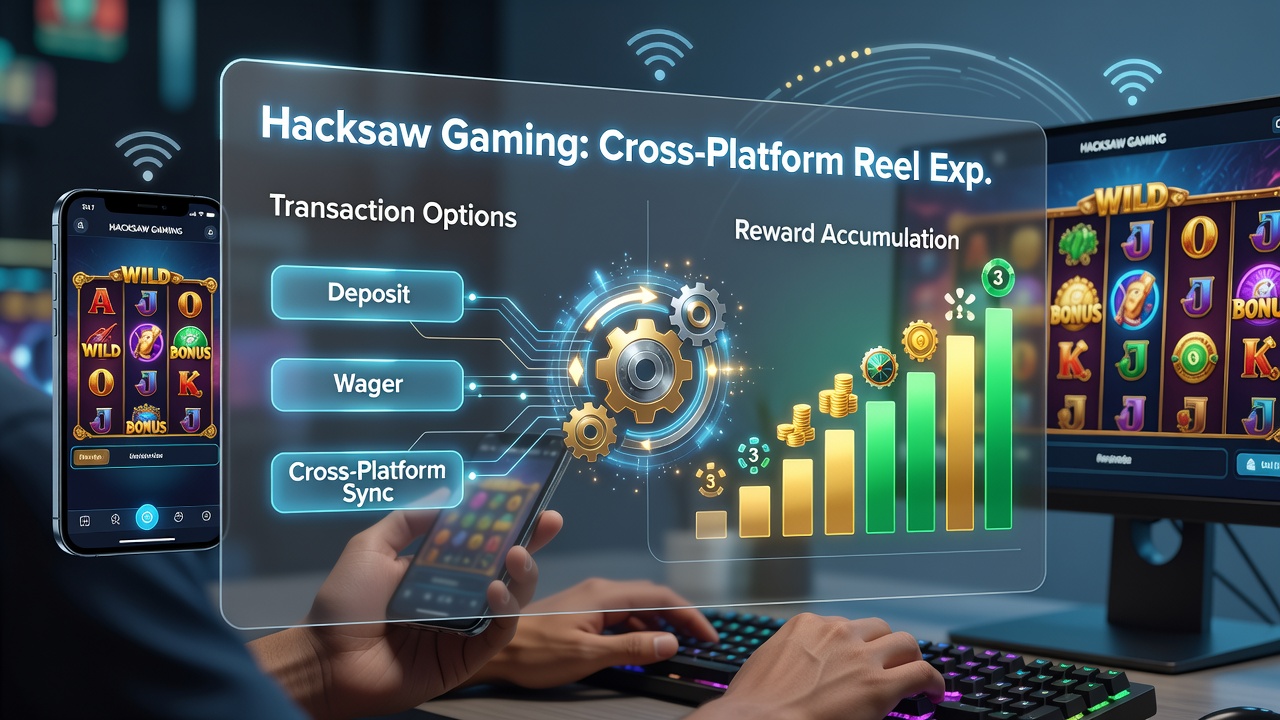 Detailed view of reward accumulation dashboard in Hacksaw Gaming slots with transaction history overlay