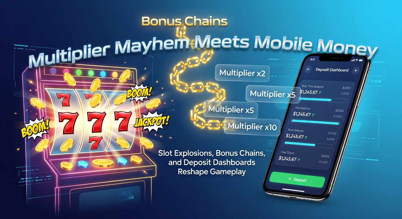 Vibrant slot reels exploding with multiplier symbols and mobile payment icons merging in dynamic gameplay