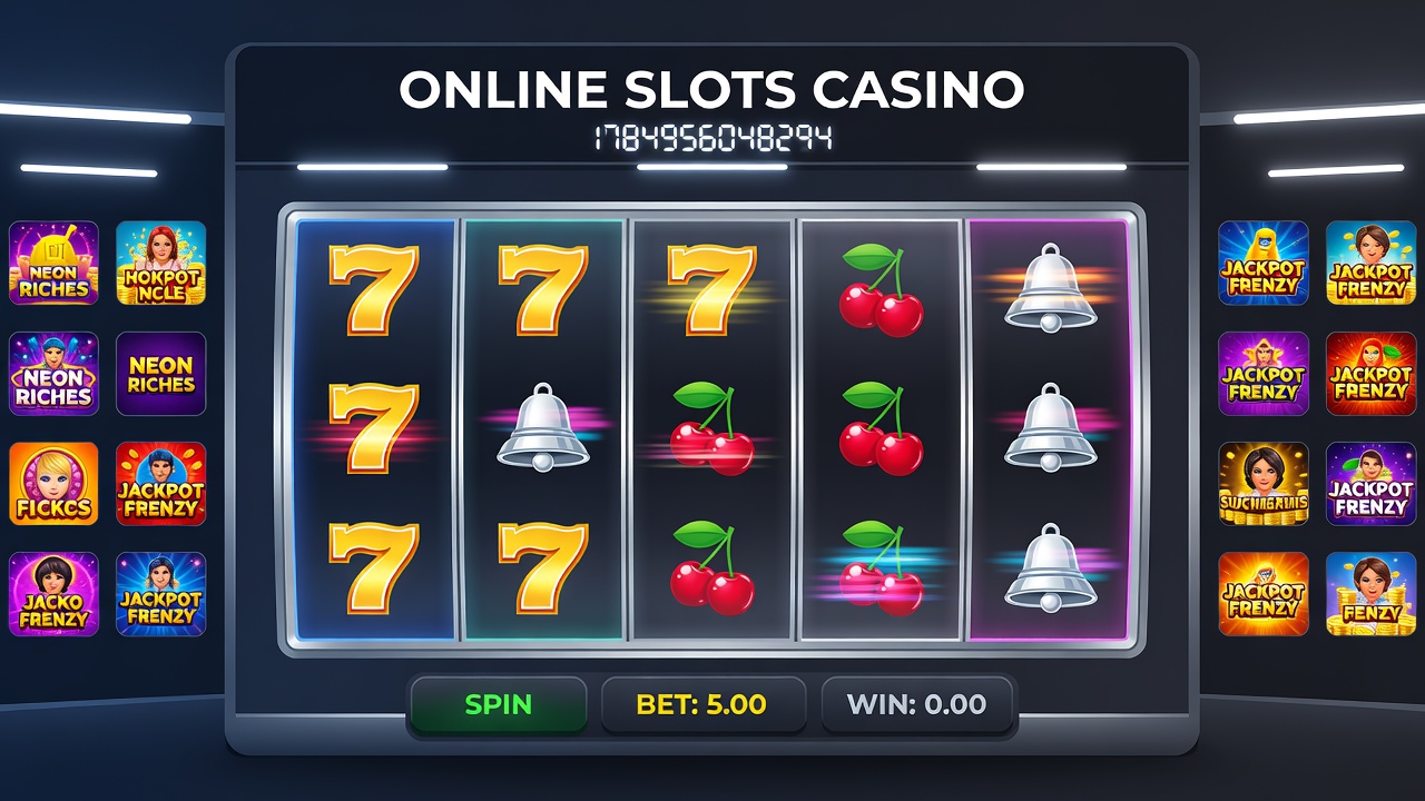 Mobile device displaying online slots casino gameplay with bonus rounds and payout notifications
