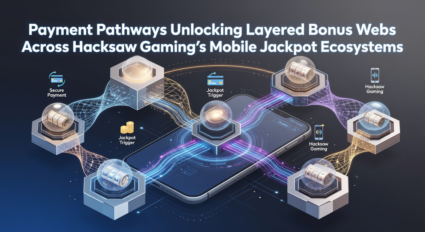 Mobile screen showing Hacksaw Gaming slot interface with layered bonus indicators and payment gateway icons