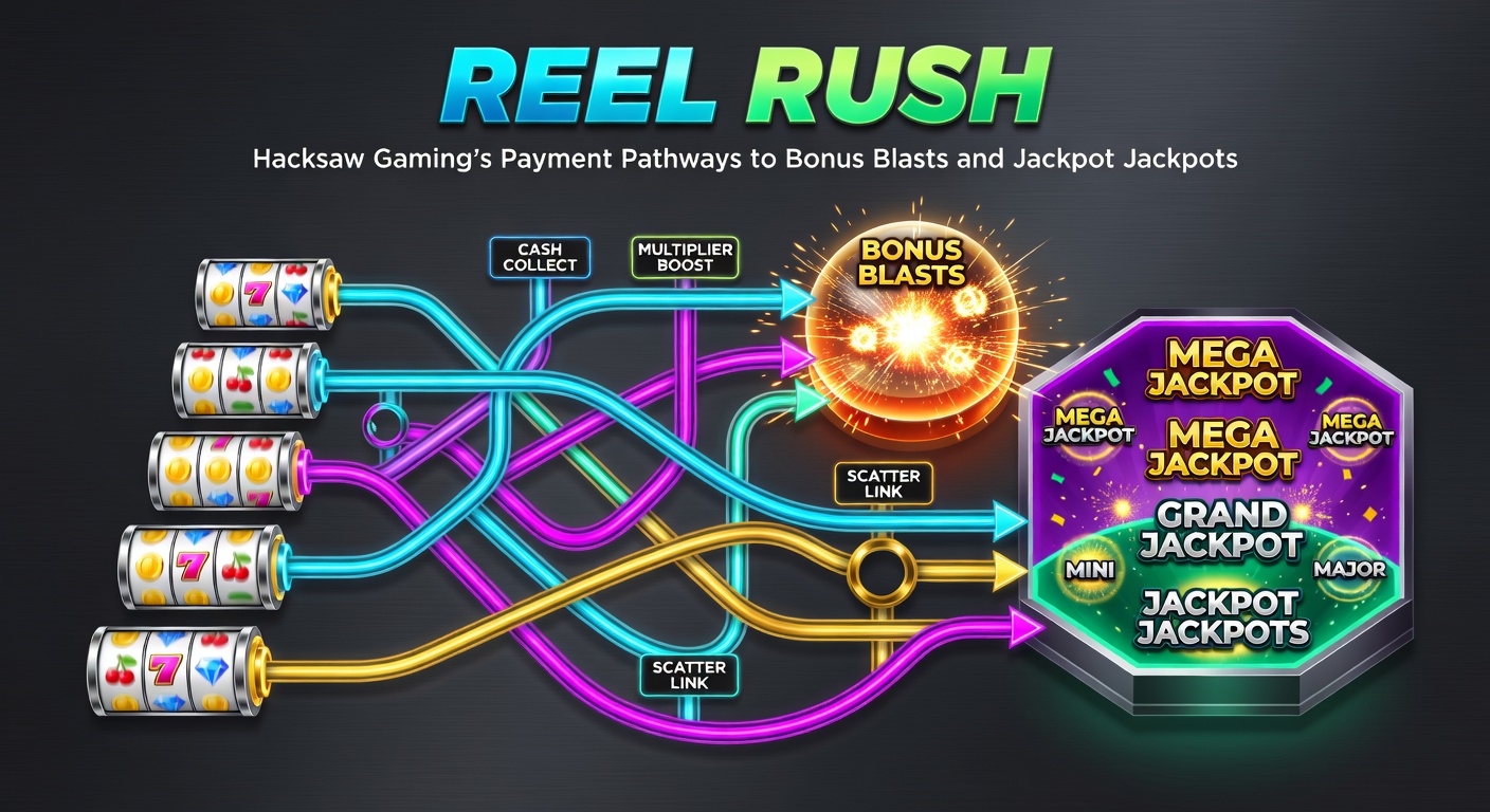 Close-up of Reel Rush bonus frenzy mode with exploding symbols, rising jackpot tiers, and payment meter showing pathway progression in action