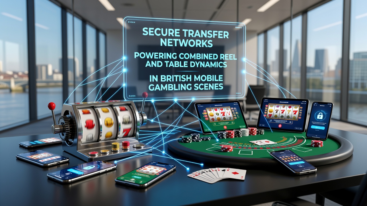 Secure transfer networks enabling seamless reel and table game integration on mobile platforms
