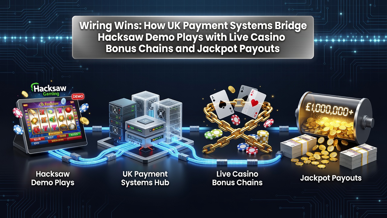 UK payment systems connecting Hacksaw demo plays to live casino bonuses and jackpots